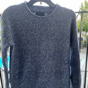 RACHEL Rachel Roy Ribbed Crew Neck Long Sleeve Pullover Cozy Soft Sweater Size S